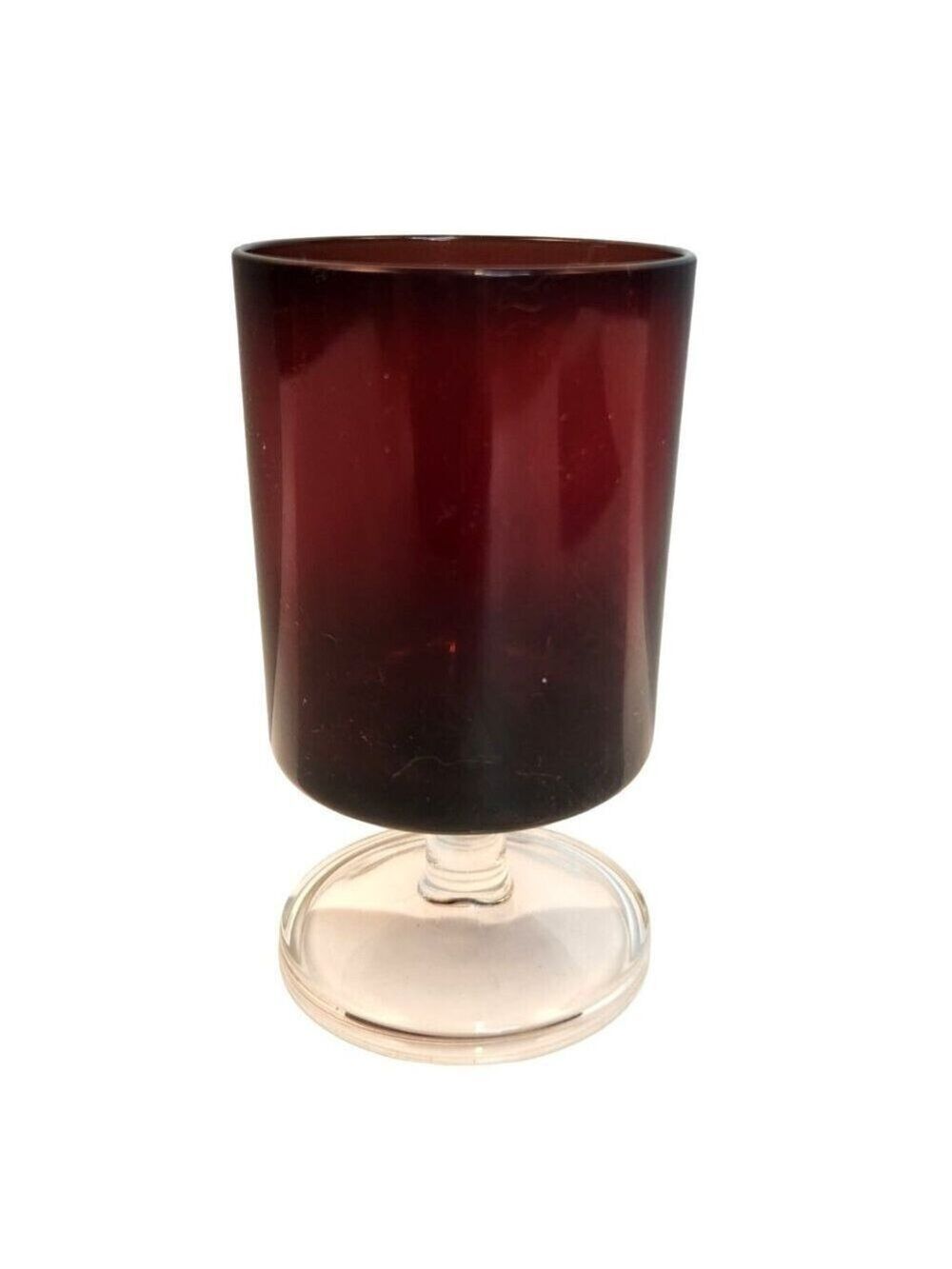 Luminarc France Arcoroc Ruby Red Cordial Glass 4.5 Inch
